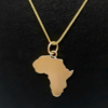 Large Africa Charm (Yellow Gold)