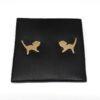 Yoga Monkey Stud Earrings (Yellow Gold)