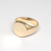 Small Round Signet Ring (Yellow Gold)