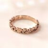 Filigree Heart Stack Ring (Rose Gold)