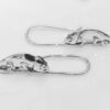 Chameleon Drop Earrings (White Gold)