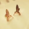9ct Yellow Gold Hummingbird Earrings
