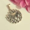 Yellow Gold Cutout Protea Pendant