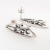 Dragonfly Wing Stud Earrings (Sterling Silver)