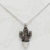 Medium Cactus Charm (Sterling Silver)