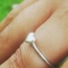 Dainty Heart Stack Ring (Sterling Silver)