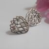 Small Cut-Out Protea Stud Earrings (Sterling Silver)