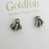 Sterling Silver Honey Bee Earrings
