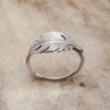 Medium Feather Stack Ring (Sterling Silver)
