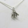 Honey Bee Charm on Chain (Sterling Silver)