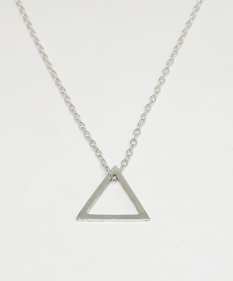Sterling-Silver-Open-Triangle-Pendant-small-Goldfish-Jewellery-Design-Studio