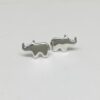 Rhino Stud Earrings (Sterling Silver)