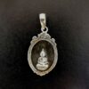 Buddha Pendant in Vintage Frame (Sterling Silver)