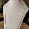 Fine Curb Chain 45cm 035 Gauge (White Gold)