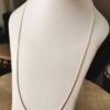 Fine Curb Chain 45cm 040 Gauge (White Gold)