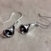 Large Lily Hook Earrings (Sterling Silver)