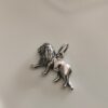 Lion Walking Pendant (Sterling Silver)