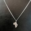 Medium Cuttlefish Africa Charm on Chain (Sterling Silver)