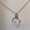 Medium Map of Africa Cut-out Charm (Yellow Gold)