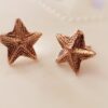 Starfish Stud Earrings (Rose Gold)