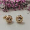 Small Sea Urchin Stud Earrings (Yellow Gold)