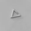 Small Open Triangle Pendant (Sterling Silver)
