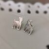 Jack Russell Stud Earrings (Sterling Silver)